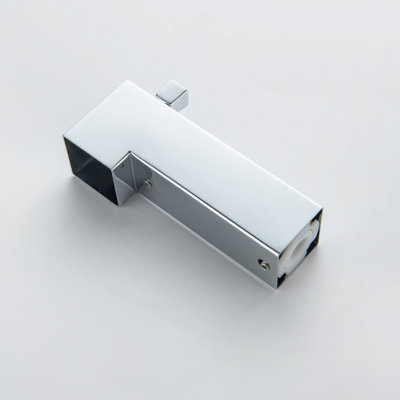 Cube Wall Mounted 1/2" Slip-On Tub Spout with Diverter