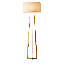 Lampe sur pied martelée en laiton vieilli Tressara