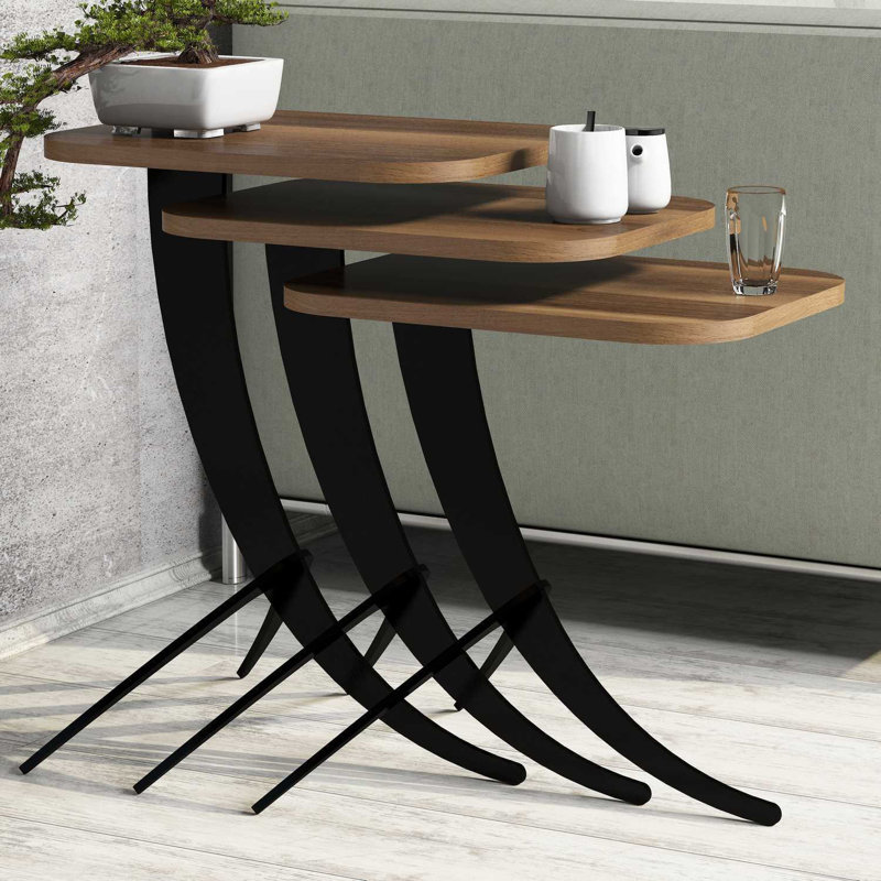 Trigg Nesting Tables, Walnut
