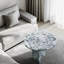 Table basse en marbre naturel gris bleu, petite table, table de salon, pierre naturelle,