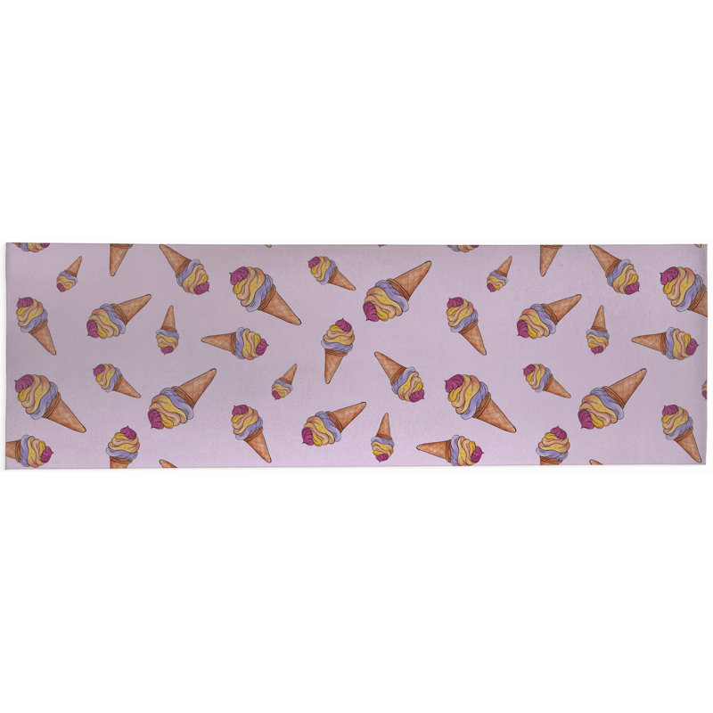 Summer Ice Cream Outdoor Rug, Runner 2'6" x 8'