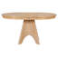 Table de salle à manger extensible vintage pour 4-6, table de cuisine rustique de 42 à 58 pouces avec finition patinée et pieds croisés robustes-257431209