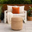 18'' Wide Round Pouf Ottoman