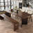 Modern simple solid wood acrylic dining table-107438923
