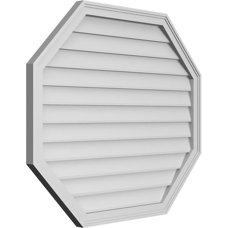 Évent horizontal gondole allongé en surface octogonal Signature, H 34 po x l 40 po x P 1,5 po