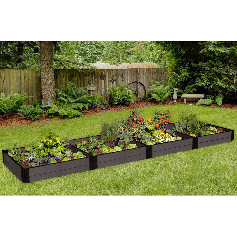 Raised Garden Bed, Weathered wood
