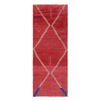One-of-a-Kind 3'5”x9'4” Hand Knotted Area Rug