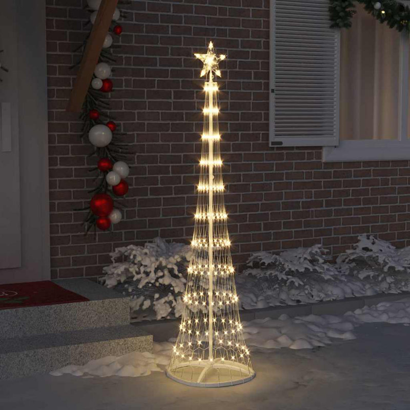  LED Christmas Tree 51 x 51 x 190 cm Metal, Warm White