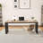 78.74 Inches Double Computer Desk For 2 Person – Extra Long Industrial Workstation With Heavy Duty Metal Frame, Large Dual Study Table For Home Office, Gray And Black Finish-650533800