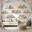 Papier peint sur fond blanc pour chambre d'enfant amovible-126556833-126556835