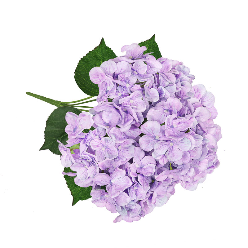 Tige de fleur d'hortensia artificielle, Mauve