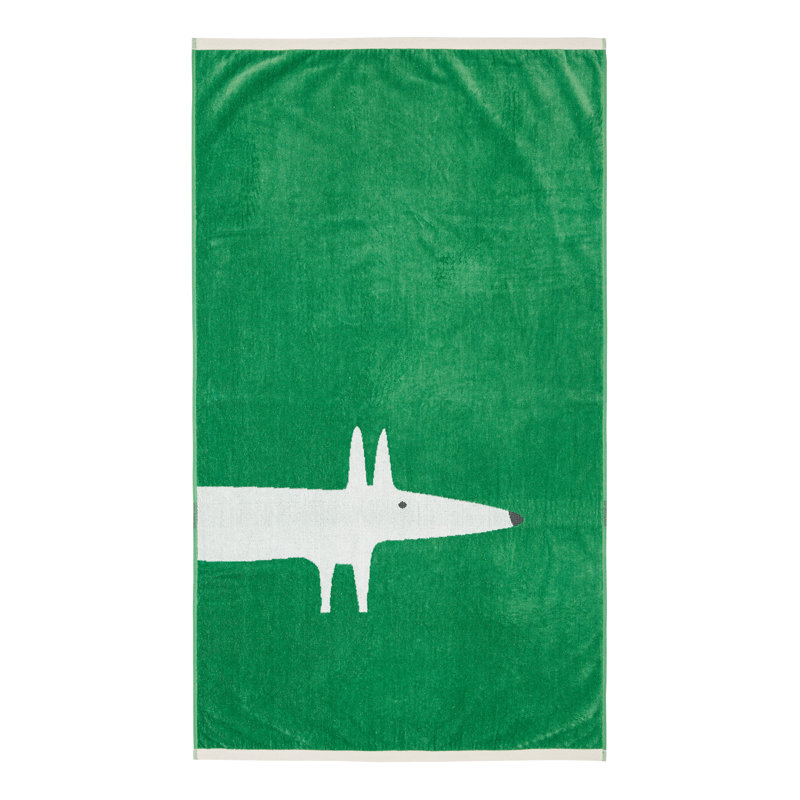 Mr Fox Midweight Bath Towel, Mint Leaf