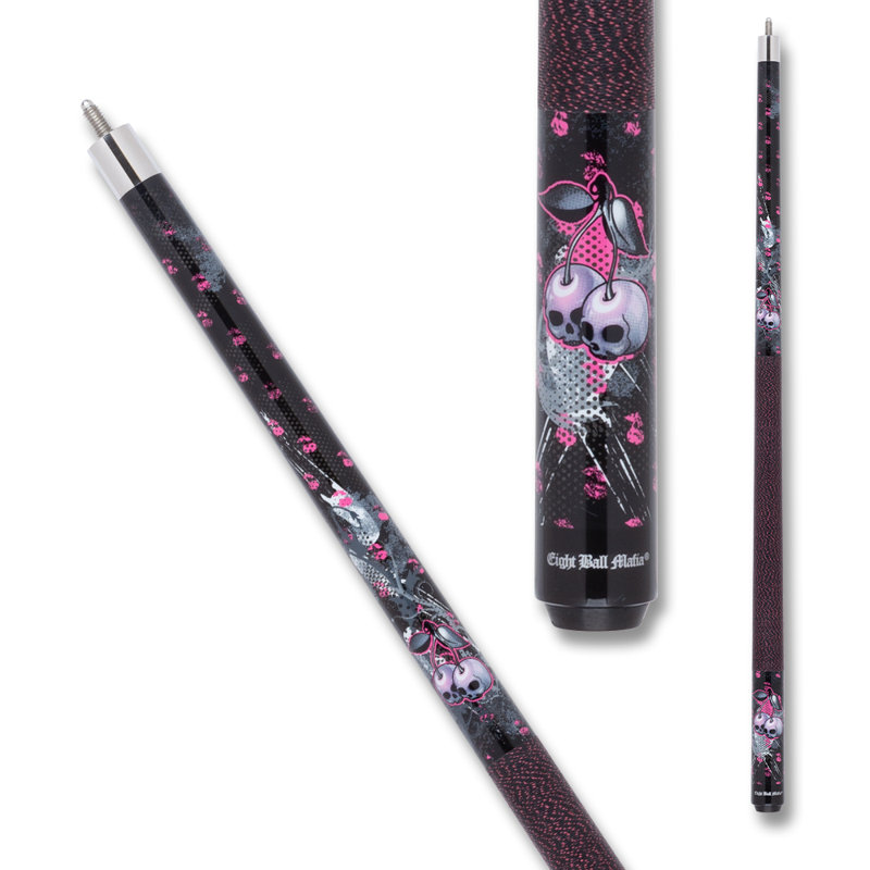 Cherry Skulls Mafia Pool Cue, 18 Oz.