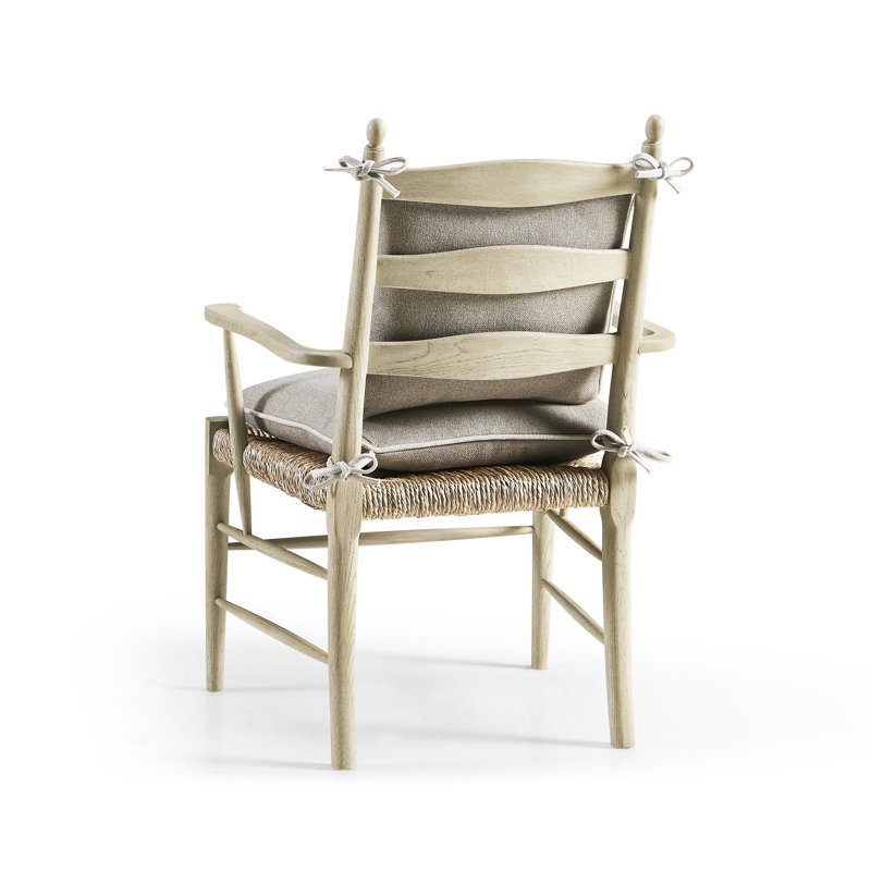 Doppler Upholstered Arm Chair, Stripped Oak
