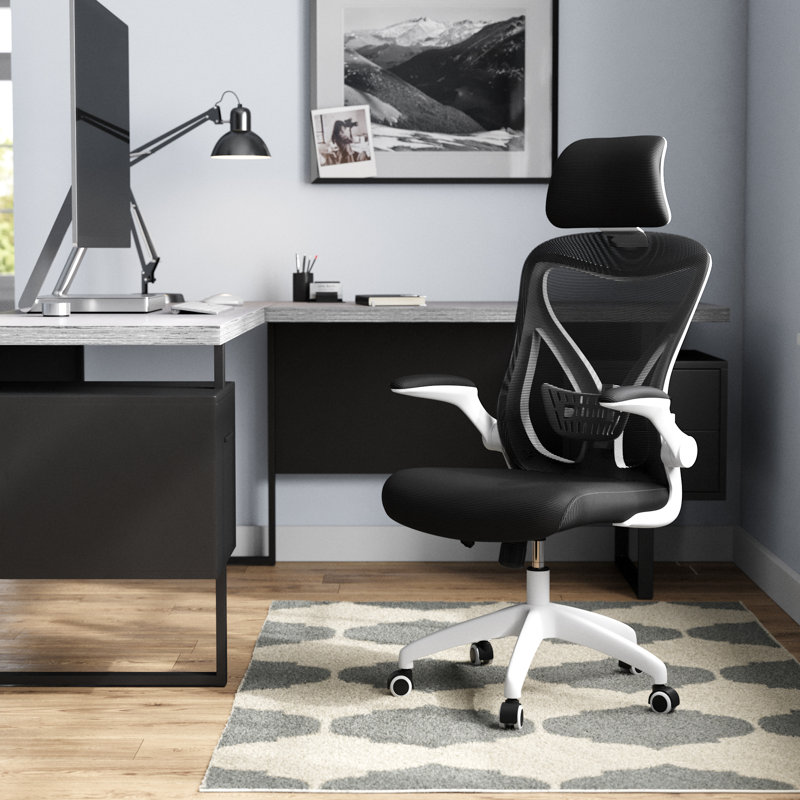 Chaise de travail en filet Molina, Noir