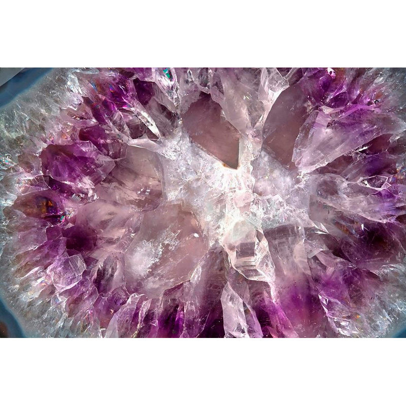 « cristalliseed améthyste », reproduction d’art sur toile tendue, H 30 po x l 45 po x P 1,5 po