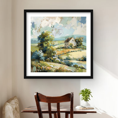 On the Plain - Framed Matted Print for Home Decor