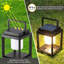 Lanterne solaire d'extérieur à DEL 7,4 "à intensité variable intégrée - Lampe IP44 imperméable alimentée par batterie pour le camping en terrasse-91990677