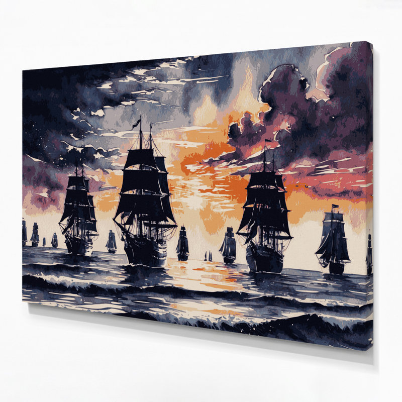 Art mural sur toile gris, H 11 po x l 14 po