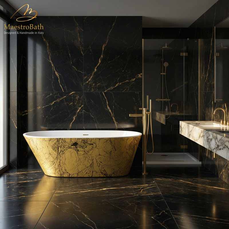 67.7'' x 29.5'' Soaking Acrylic Bathtub