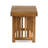 Teak Acacia Wood Kyoto Side Table, 21.5" Outdoor Patio End Table