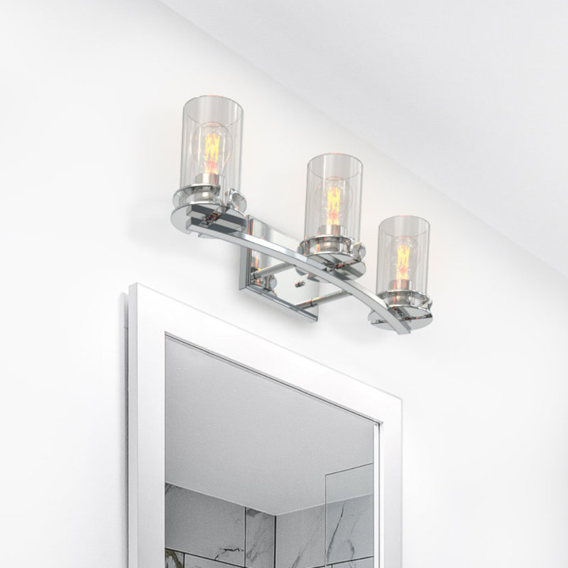 Ahmier 3 - Light Dimmable Vanity Light, Brushed Nickel