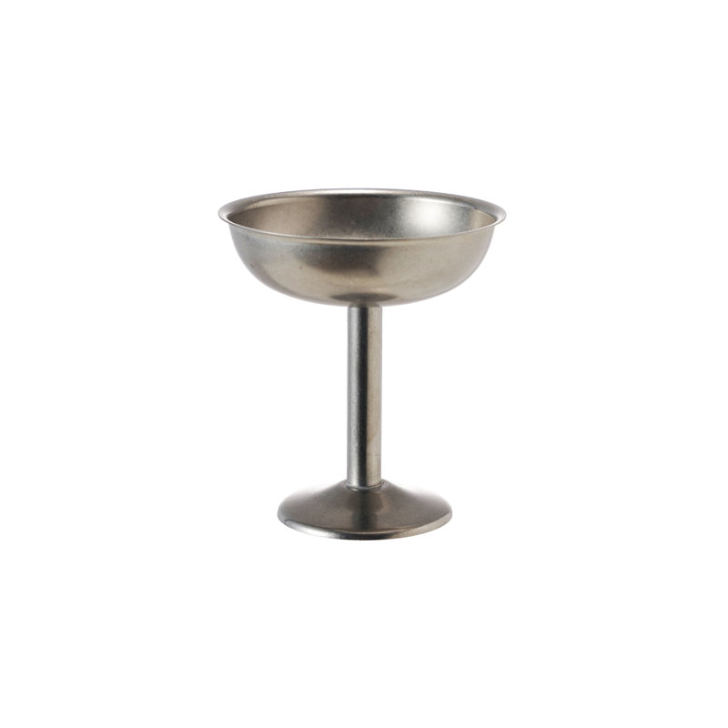 Verre / plat à pied en acier inoxydable, 5 oz