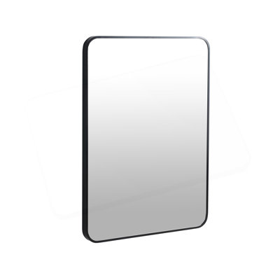 24 X 32 Inch Bathroom Mirror Black Aluminum Frame