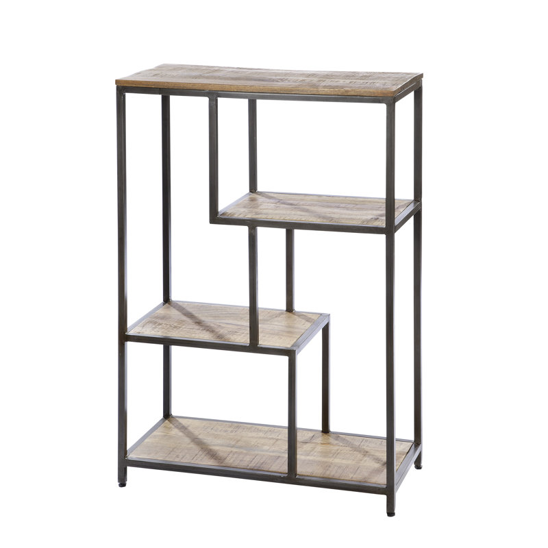 Adilynn 118cm H x 75cm W Steel Library Bookcase