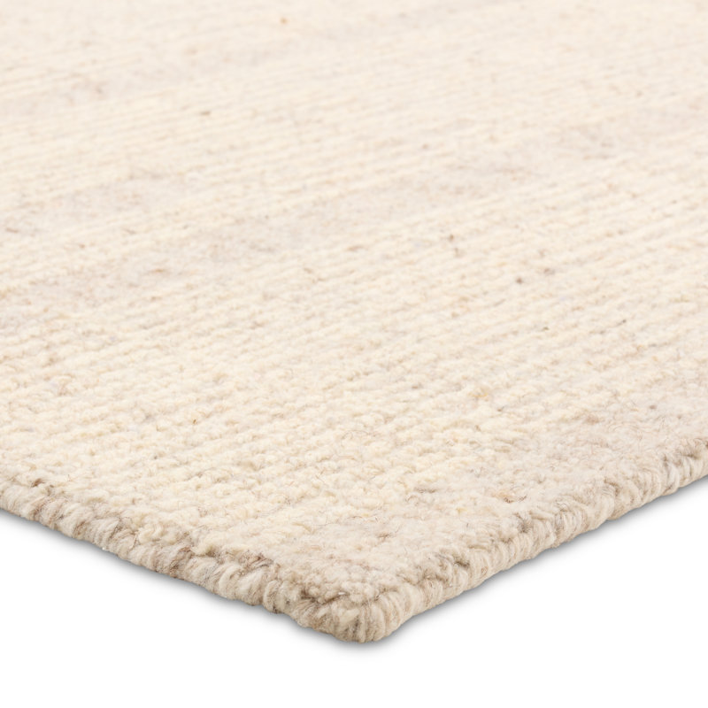 Tapis rayé taupe / crème fabriqué à la main Lodi (5 pi x 8 pi), Rectangle de 5 pi x 8 pi