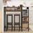 Counter Height Bar Table Set With Power Outlets And 2 Stool Chairs
