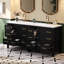 Ensemble de meuble-lavabo 72 po avec lavabo en résine (séparé), armoire de rangement en bois massif, ensemble de meuble-lavabo autoportant avec tiroirs et portes à fermeture douce-957805552