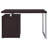Cappuccino 3-Drawer Reversible Office Desk-1542703195