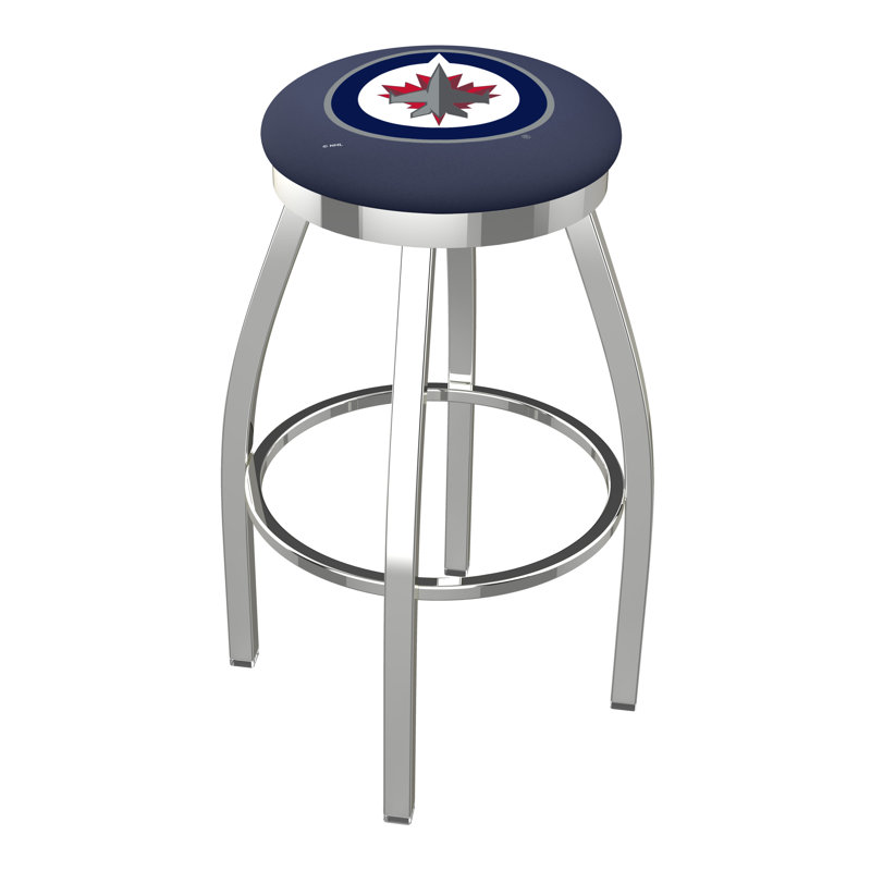 Tabouret pivotant très haut NHL, Winnipeg Jets, Chrome, Très grand (siège d'une hauteur de 36 po)