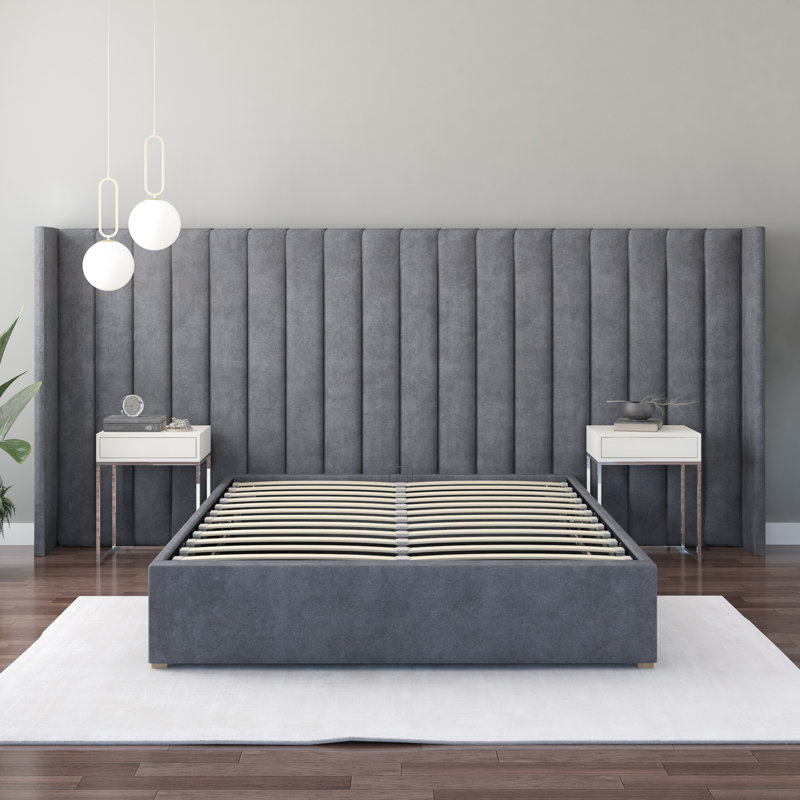 Arye Upholstered Headboard, Steel