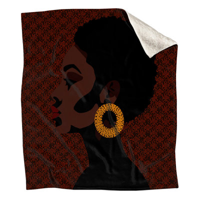 Profile Woman Earrings Blankets