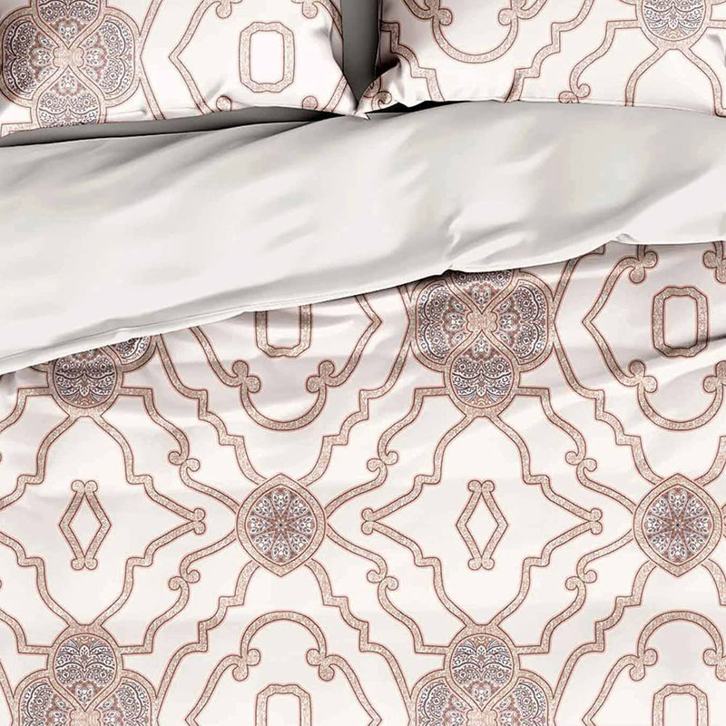 Sateen Comforter, Queen Comforter + 2 Standard Shams, Brown