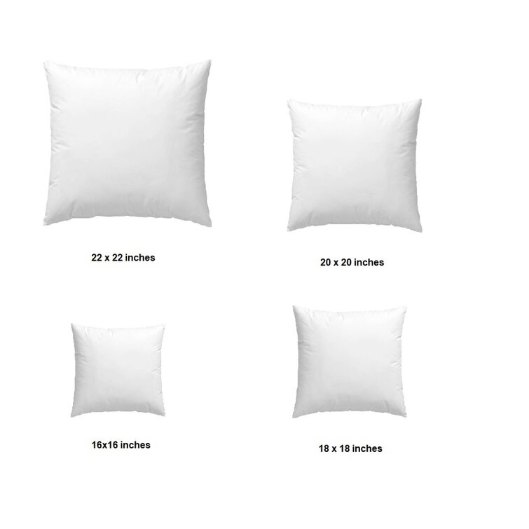 Arywn Polyfill Indoor / Outdoor White Square Throw Pillow Insert Wade Logan Size: 20 x 20