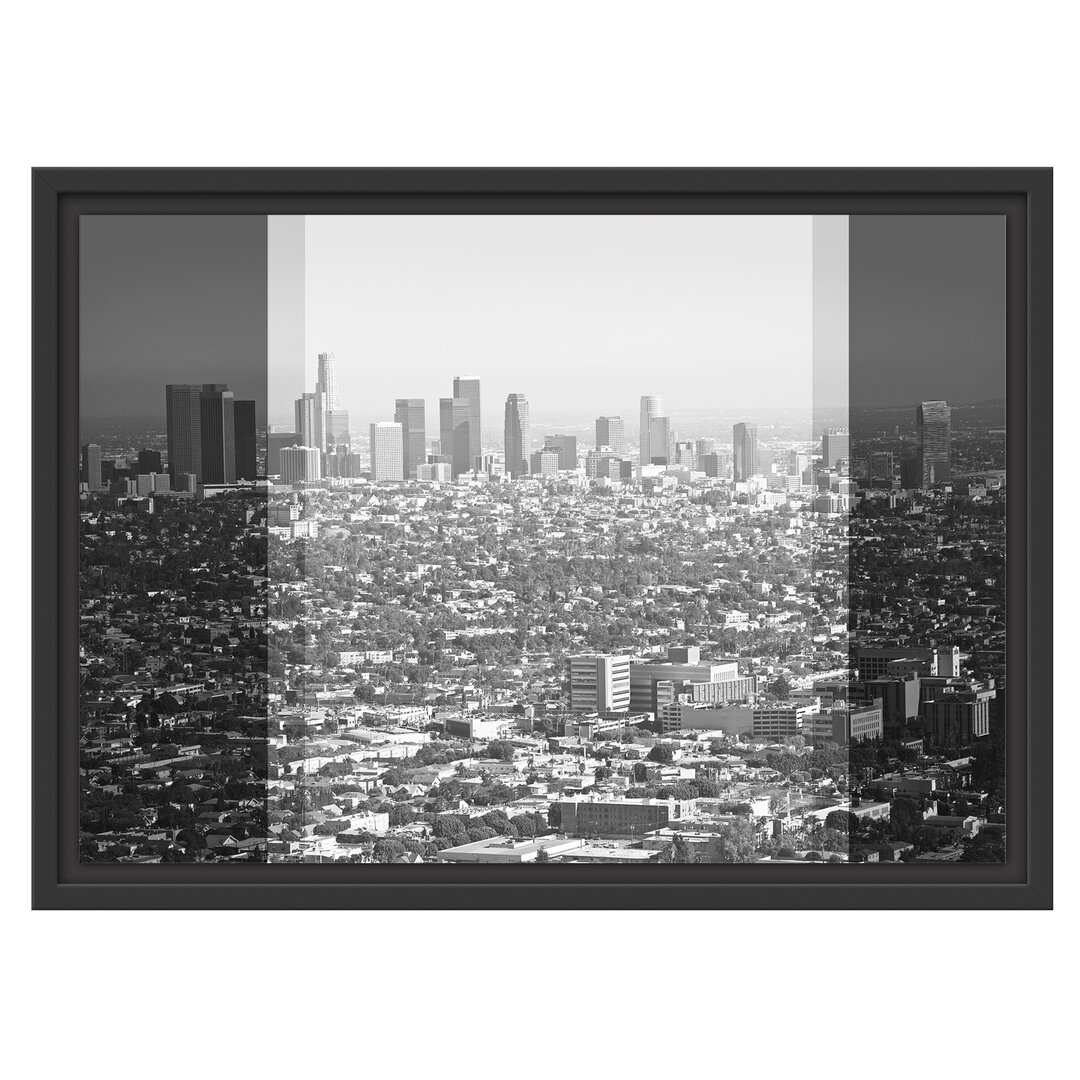 Gerahmtes Wandbild Los Angeles Metropolitan Area