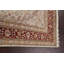 Tapis ivoire noué à la main de conception unique 6 pi 6 po x 9 pi 9 po