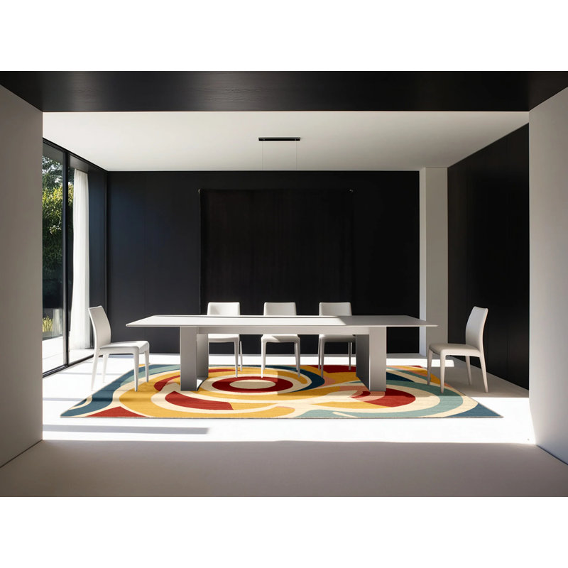 Retro Stomp Rug, Rectangle 2' x 3'