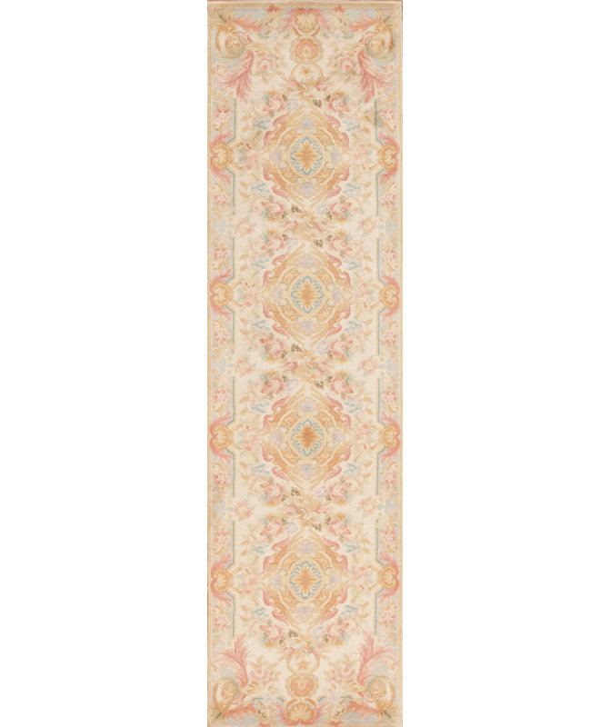 Savonnerie One-of-a-Kind 2'6" X 10' Hand Knotted Area Rug