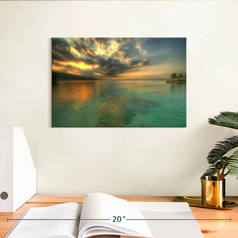 Gillard Ocho Rios Beach Sunset, H 8 po x l 12 po