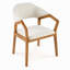 Ensemble de 2 chaises de salle à manger d'intérieur, fauteuil rembourré en chenille avec structure robuste, capacité de 300 lb, dossier incurvé ergonomique-1261549813