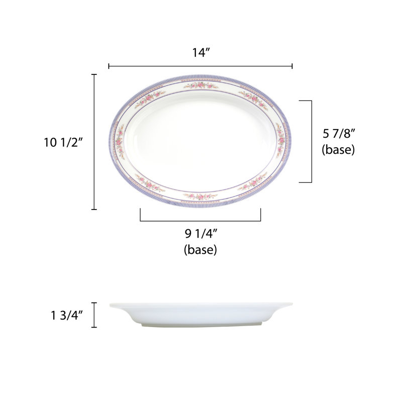 Plateau en mélamine Rose, H 1,81 po x l 14,13 po x P 10,63 po