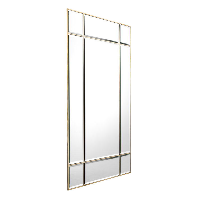 Beaumont Flat Wall Mirror, Gold