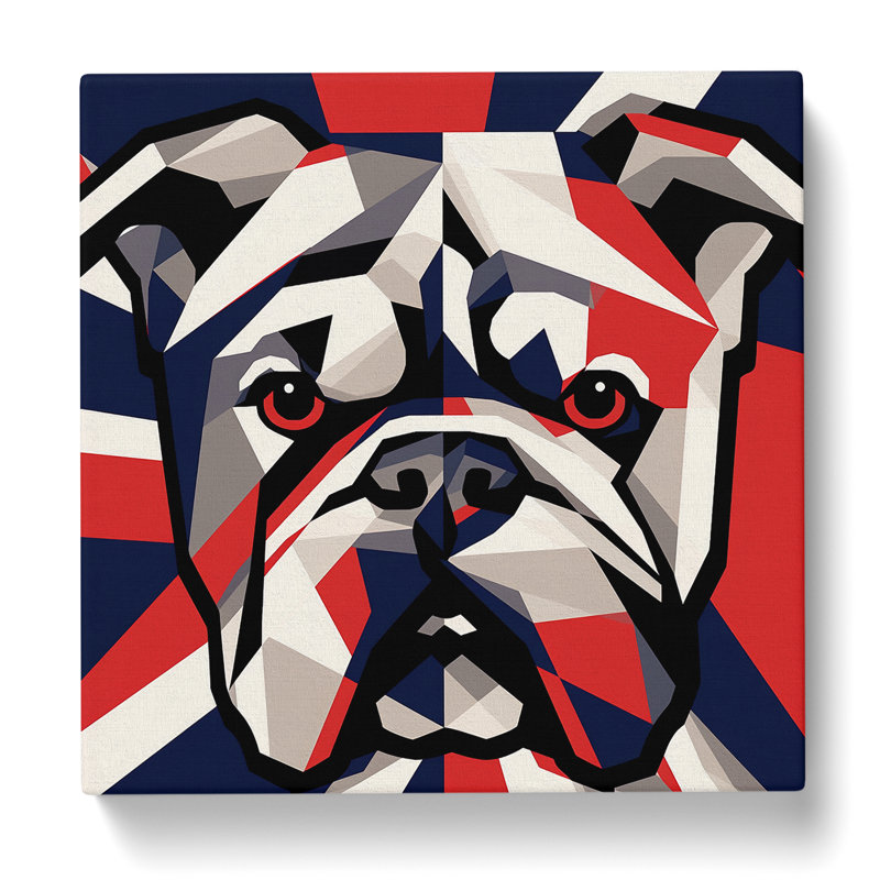 British Bulldog Constructivism No.2 - Print, 50cm H x 50cm W x 3cm D