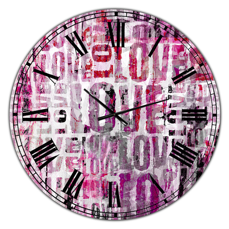 Horloge murale Grove Love Square, Moyen