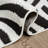 Abani Rugs Onish Collection NOM160B Cream Black Linear Curves Area Rug-369576949