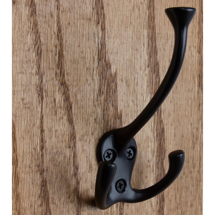 GlideRite Hardware 3 - Hook Wall Mounted in Matte Black & Reviews